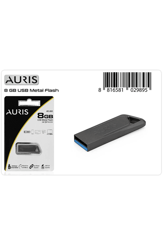 Auris Ars-Ub03 8Gb Usb Metal Flash Bellek