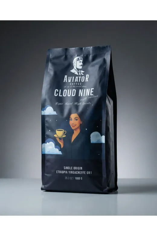 Aviator Coffee ACCN Cloud Nine %100 Arabica Single Origin Taze Kahve Çekirdek / Öğütülmüş Filtre 1000 Gr.