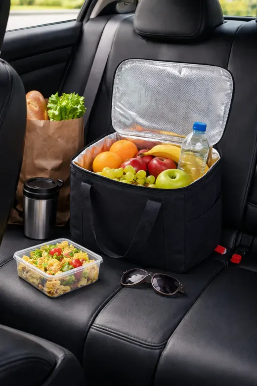 AyfaBag 09l09o Termal Buzluk Piknik Çantası 40 Litre – Isı Yalıtımlı | Sıcak & Soğuk Tutar | Piknik, Kamp & Araba İçi | Siyah