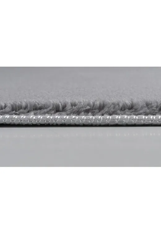 Azelya Home P1000G Puffy Peluş Ponpon Saçaklı Kesme Rulo Halı/yolluk Gri Azl