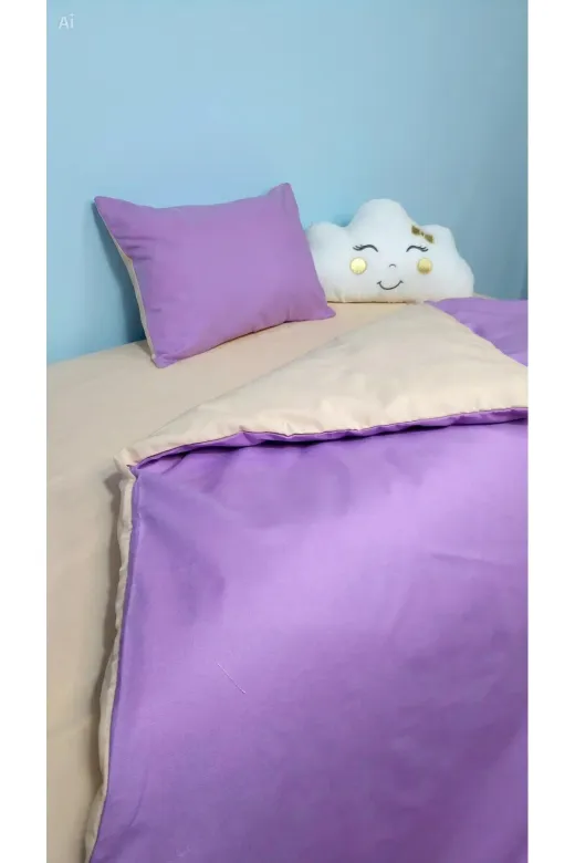 Baby Clime 6USR-90130-1 5 Parça Bebek Uyku Seti 90X130 Yorgan - Bulut Yastık Hediyeli
