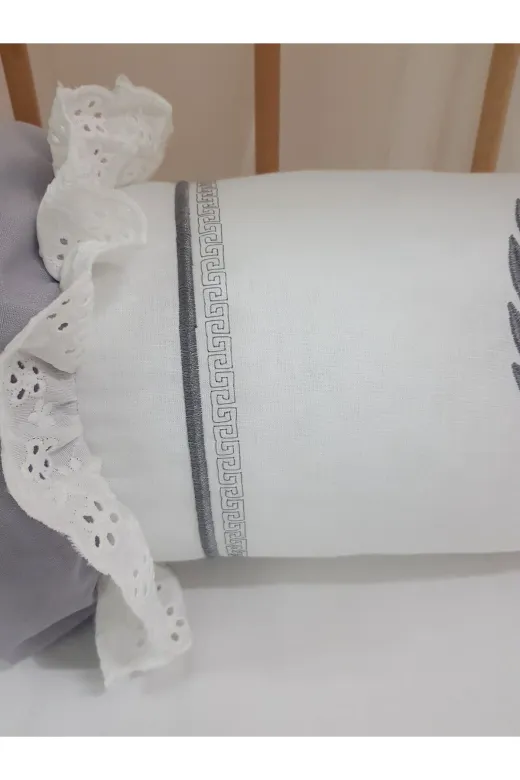 Baby Clime ŞEKER YASTIK Nakışlı Şeker Yastık Silindir Kırlent - Dekoratif Bebek Yastığı