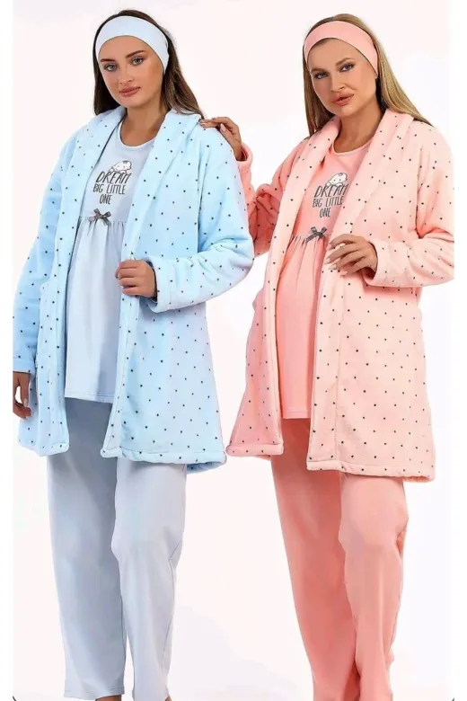 Baha 4211-z Sabahlıklı Loğusa Pijama Takımı Yeni Sezon