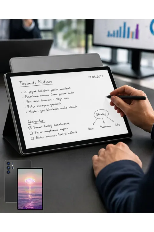 Balance Life GROUP-2588079 Mey İthalat® 10.1 İnç Android Tablet 16Gb Ram 1Tb Depolama Klavyeli Tablet Seti