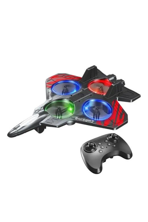 Balance Life GROUP-2629422 Mey İthalat® Uzaktan Kumandalı Led Işıklı Drone Uçak 360 Derece Dönüş Özellikli Oyuncak Drone