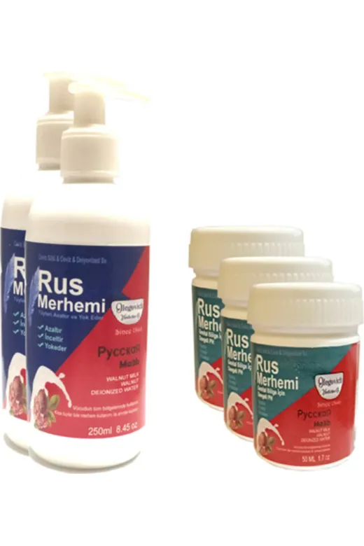 Balance Life GU-EYF-17564-BLN Hintohu Tüy Dökücü Azaltıcı Rus Merhemi 250 Ml 2 Adet+Genital Bölge Merhemi 50 Ml 3 Adet