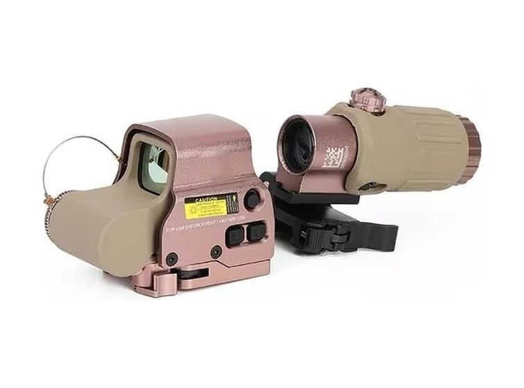 Balancelife 120608270 558G43 Xps2 Hedef İşaretleyici Red Dot Holografik Nişangâh, 5X Büyütmeli Set Çöl Rengi