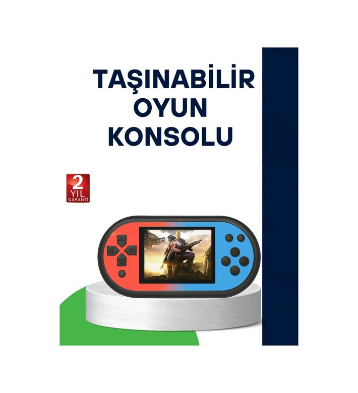 Balancelife 122404959 Mey İthalat 520 Oyunlu Taşınabilir Oyun Konsolu Hd Ekranlı Retro Eğlence Çok Renkli
