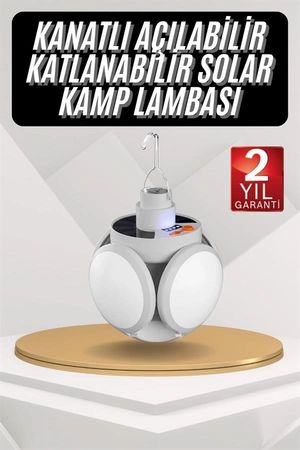Balancelife MEYTDUUCZZZSOLARKANATLILAMBAAAAAA1-BLMY Mey İthalat Kamp Lambası Güneş Enerjili Solar 5 Kanatlı Katlanır Lamba Karavan Çok Renkli 29031993