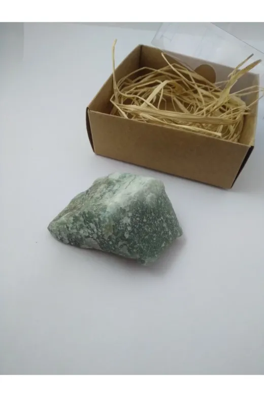 BalıkHediyelik BLK-AVNTRN-1002-01 Aventurin Taşı Biblo/ Ham Doğaltaş Biblo (70-80 Gr)