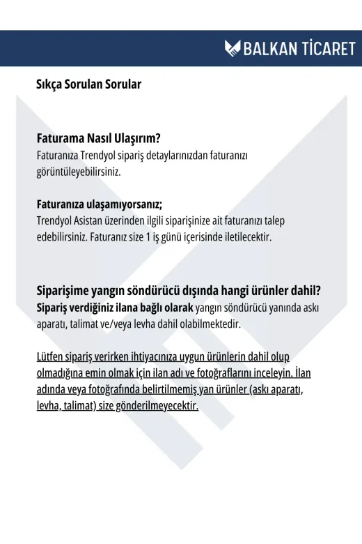 Balkan Ticaret 3YST-L-new 3 Adet Tozlu Yangın Tüpü 4 Yıllık Ruhsata Uygun