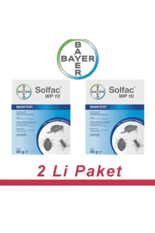 Bayer ERS144 Solfac Wp 10 Genel Haşere Ilacı 2 X 50 G