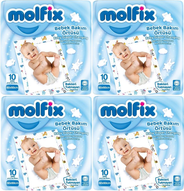 Bebek Bakım Alt Açma Örtüsü 4 Lü Set