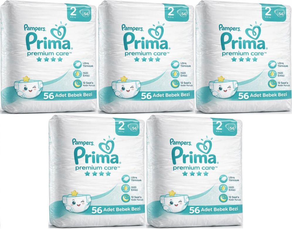 Bebek Bezi Beden:2 (4-8KG) Mini 280 Adet Ekstra Mega Pk