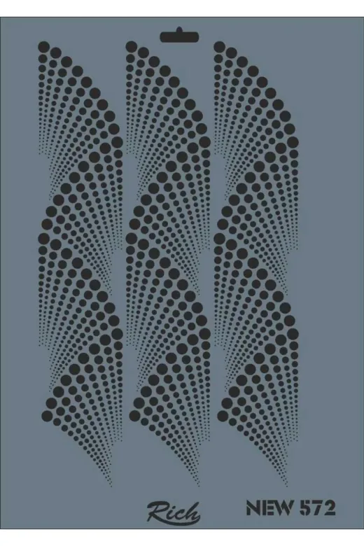 Belle Fusion MEY019996670593748 Mey İthalat® Rich New Seri N-572 Stencil 35X25 Cm