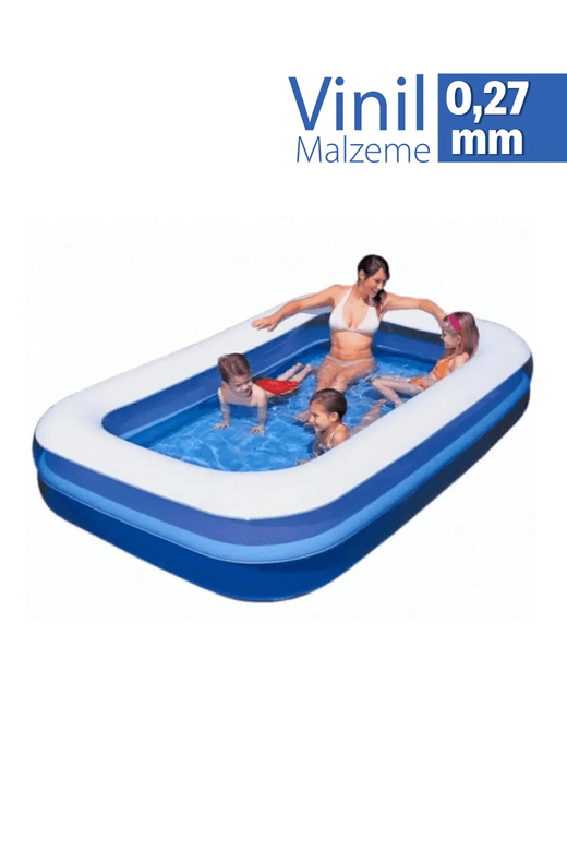 Bestway 6942138968019 Şişme Aile Havuzu 262 X 175 X 51 Cm 54006