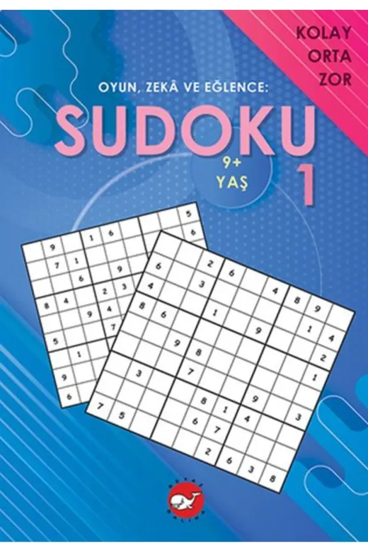 Beyaz Balina Yayınları 9786051886107 Oyun, Zeka Ve Eğlence: Sudoku 1 Kolay, Orta, Zor (9+ Yaş)