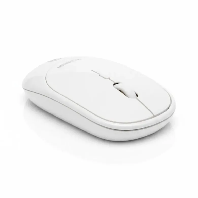 Beyaz Renkli Ergonomik Sessiz Kablosuz Mouse – USB Alıcılı, Ofis ve Oyun İçin Konforlu Bilgisayar Faresi MS6310 (4745)