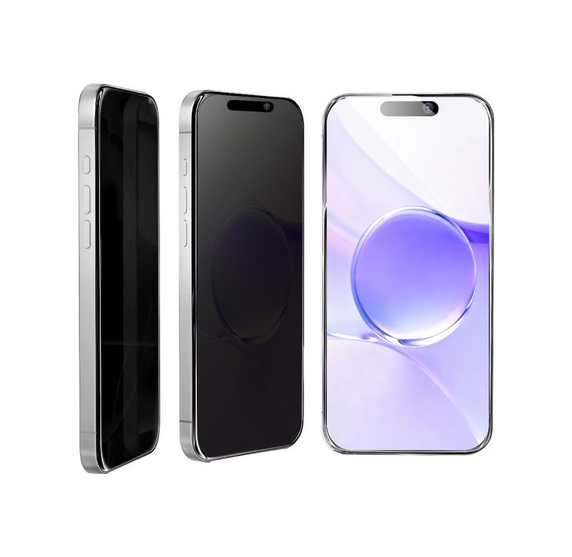 Bezos 130188315 İphone 16 Pro Bilvis 5In1 5D Magic Hayalet Cam Ekran Koruyucu - Siyah
