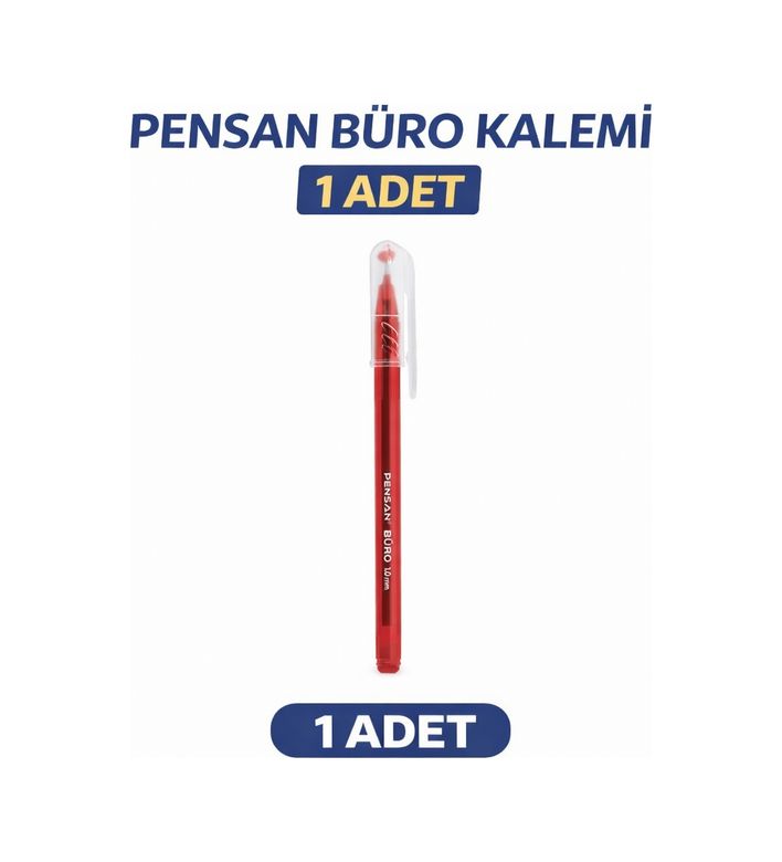 Bezos 3MTAwNzUxNDU2OQ-BLNC Pensan Büro 2270 Kırmızı Tükenmez Kalem 1.0 Mm Medium Yerli Üretim 1 Adet Koyu Mavi
