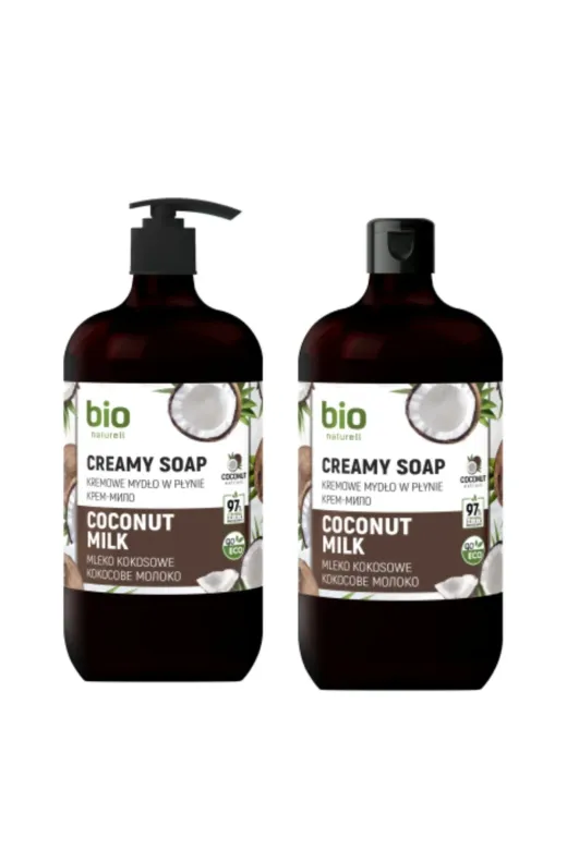 bio natural aroma 69312 % 97 Organik Ve Vegan Sıvı El Sabunu Coconut & Milk 2 X 946 Ml.