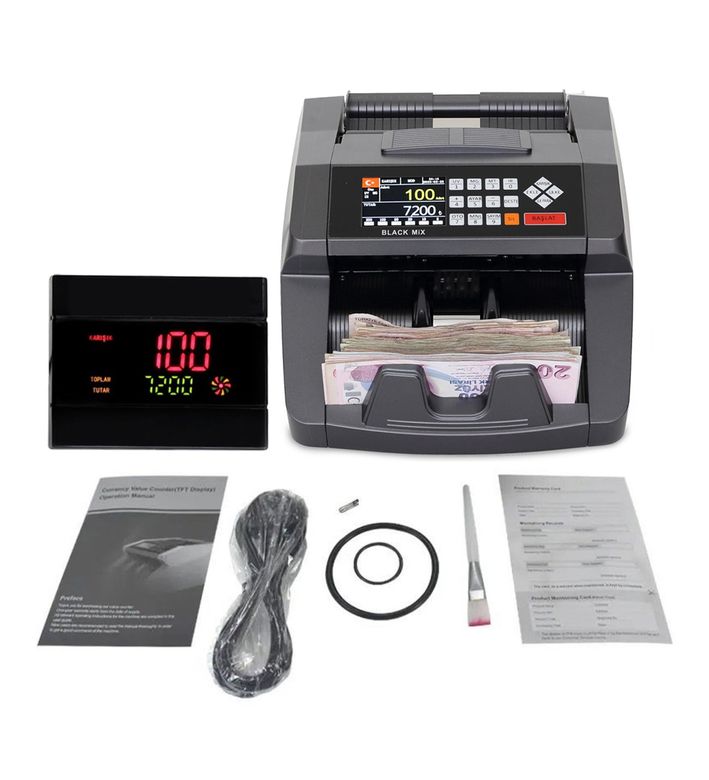 Black Mix UV-MG-IR-2 Blackmix Geçersi Para Ayırma Para Sayma Makinesi Karışık Sayma Toplam Tutar Kağıt Para Sayma Makinası