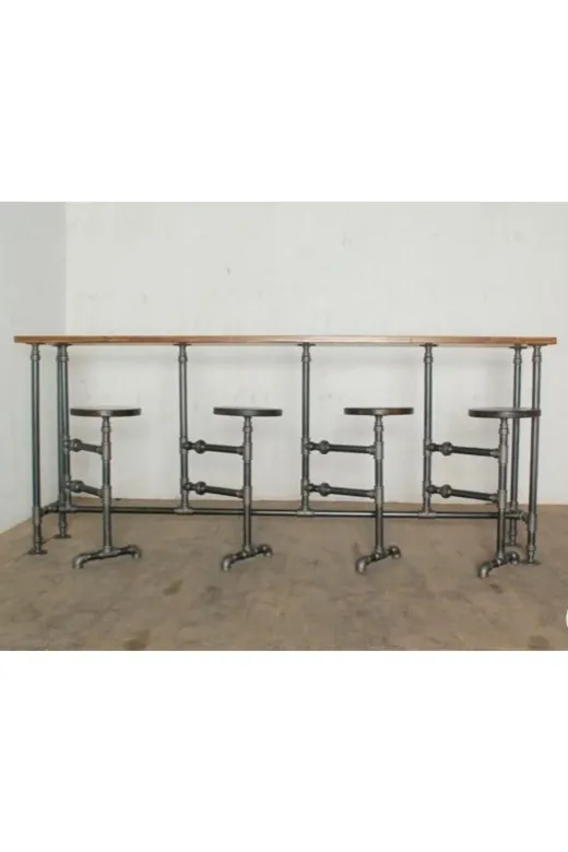 Blbndesign RafNo421 Dekoratif Borudan Masa Ve Tabure