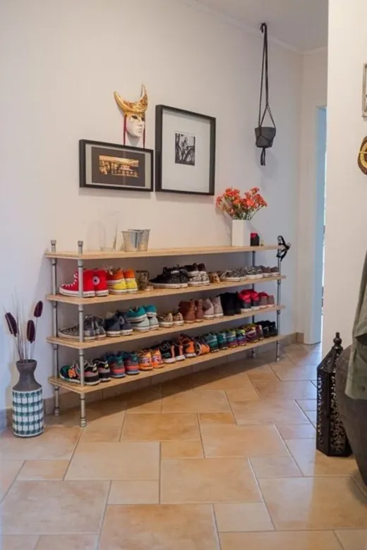 Blbndesign RafNo531 Dekoratif Borudan Ayakkabılık 200 Cm