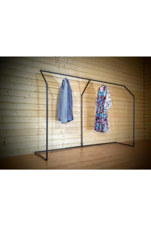 Blbndesign RafNo644 Dekoratif Borudan Askılık 200 Cm