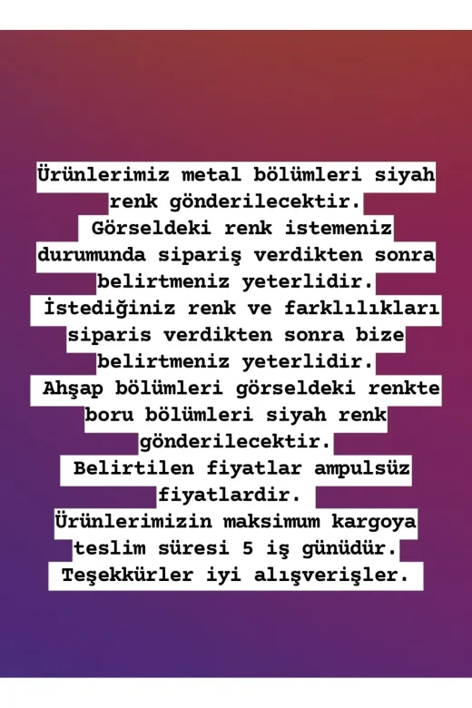 Blbndesign Ürün No:647 Dekoratif Duvara Aydınlatma Boru Lambader