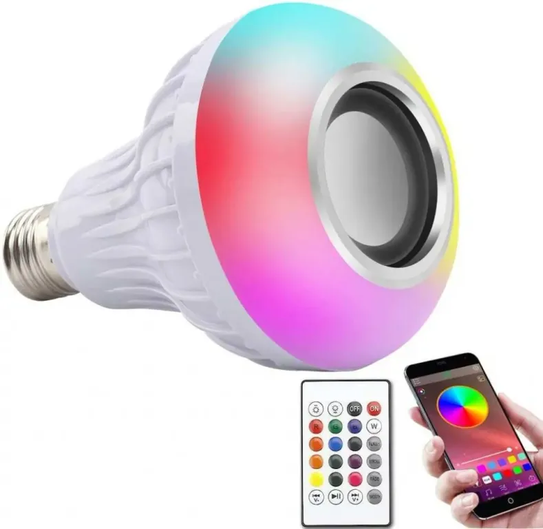 Bluetooth Hoparlör Akıllı Led Ampul Lamba (4745)