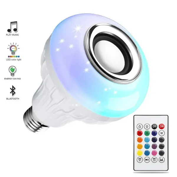 Bluetooth Hoparlör Akıllı Led Ampul Lamba (4745)