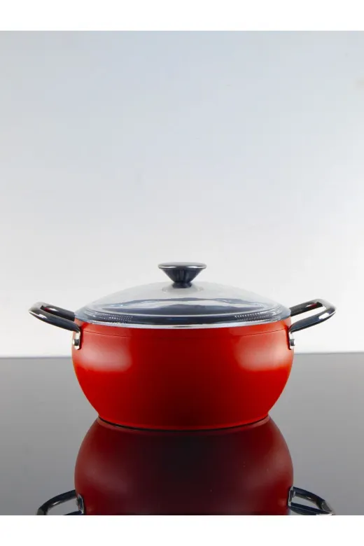 Bonera PRO2001 Pro-Plus 20 Cm Kırmızı Derin Tencere