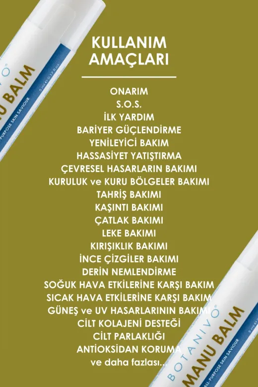 Botanivo BTNV25/13 Botani-Multi Set | Çok Amaçlı Tamanu Balm 5 Ml & Çok Amaçlı Wonder Balm 30 Ml | Organik İçerikli