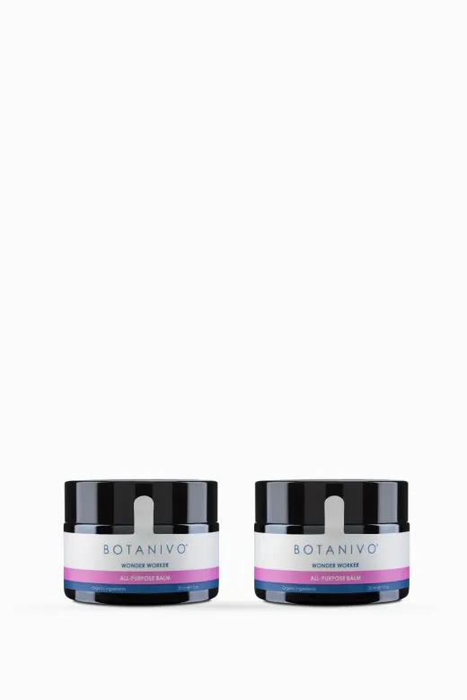 Botanivo BTNV25/19 Çok Amaçlı Wonder Balm | Nemlendirici, Besleyici, Yumuşatıcı | Organik İçerikli | 2X30 Ml