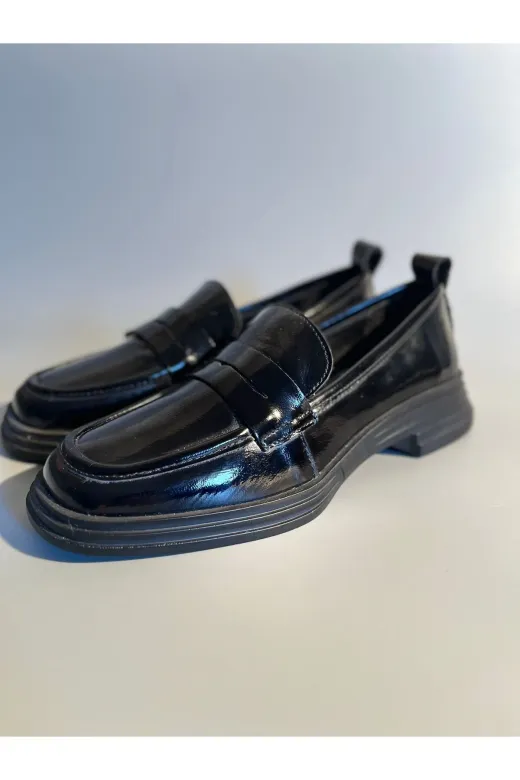Butik nb33 Noble Shoes Hakiki Deri Rugan Loafer Ayakkabı