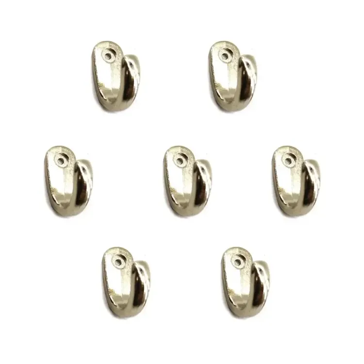 Büyük Tekli Fincan Askı, Dekor Askısı - Nikel, 100 Adet, 12x23x30 Mm