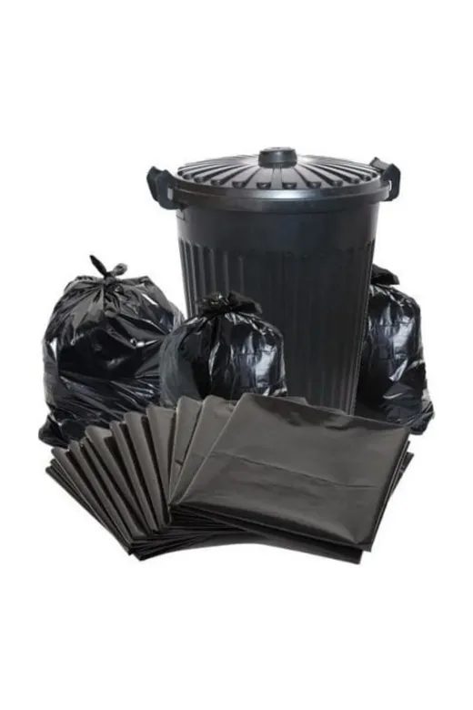 Byezo TYBJ3GEQG14FLMA490 Lüx Jumbo Boy Siyah Dökme Çöp Poşeti 100 Kg (80 X 110 Cm)