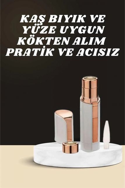 byhodi 111428181 Kaş Bıyık Ve Yüz Epilasyon Aleti Ve Titreşimli Yüz Temizleme Masaj Aleti İkili Set