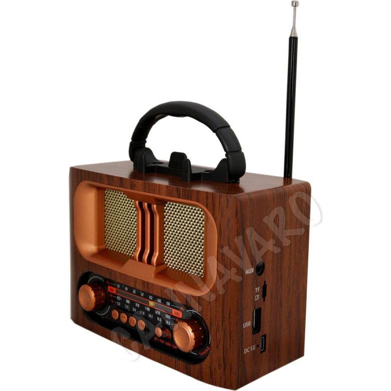 Cameron Cm-1965Bt Nostaljik Radyo Şarjlı Ve Pilli 3 Bandlı Fm Radyo