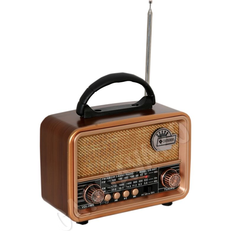 Cameron Cm-860Tbt Nostaljik Radyo Usb Ve Tf Kart Oynatıcı 3 Band Fm Radyo Müzik Kutusu
