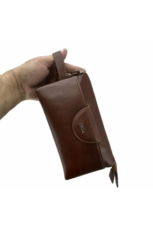 Cantayurdu 3006DG03 Diga Hakiki Deri 3006 Dopp Kit El Çantası Taba