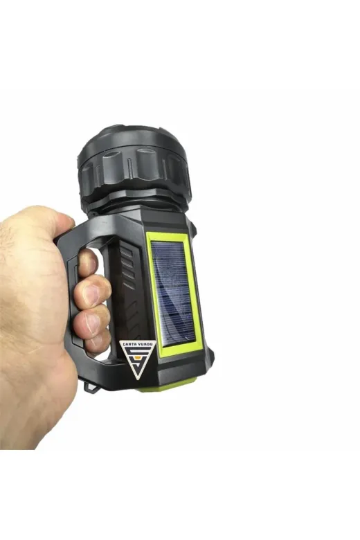 Cantayurdu GK95USB Golda Kama Solar Projektör Şarjlı El Feneri Işıldak