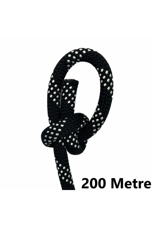 Cantayurdu Orca11MMS200 Orca 11 Mm 200 Metre Polyamid Statik Halat Tip A Kurtarma Dağcı İpi Siyah