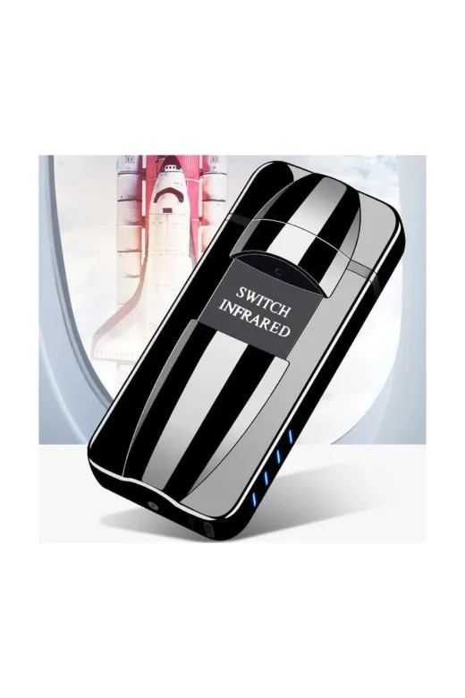 Cantayurdu Usb4035 Sensörlü Alevsiz Usb Şarjlı Tesla Çakmak Siyah