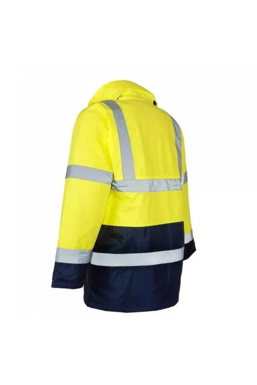Cantayurdu VWJK05 Reflektörlü 300D Oxford Çift Renk Parka Yağmurluk Sarı
