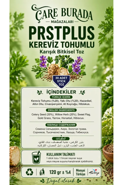 Çare Burada P5874S8977 Dr. Bronos - Perstplus 30'lu Stick Çay (Kereviz Tohumlu)