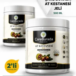 ÇareBurada 2 Adet At Kestanesi Jel 500 ml. | Ferahlık ve Bakım Bir Arada