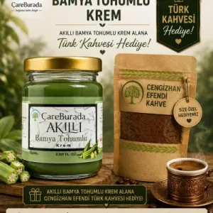 ÇareBurada Akıllı Bamya Tohumlu Krem 100 ml + Türk Kahvesi Hediye