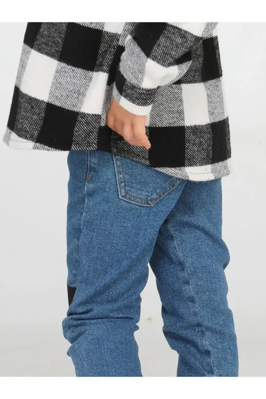 Casabony CS-23K-014 Black Cat Kız Çocuk Denim Pantolon